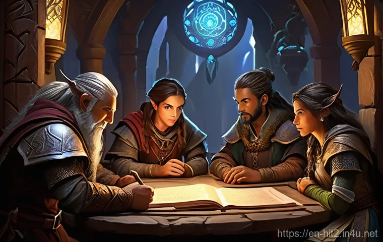 히트2 스탯 리셋 비용 - **Prompt:** A diverse group of fantasy RPG adventurers, male and female, of various races (human, el...